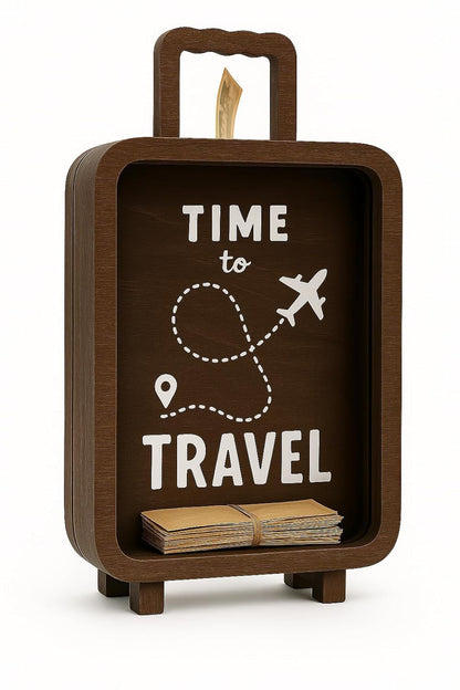 Wooden Travel Money Saving Box | Piggy Bank